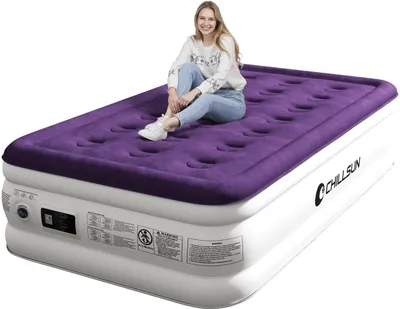 Luftmatratze mit Pumpe, 190x100x40 cm, für Camping & Gäste