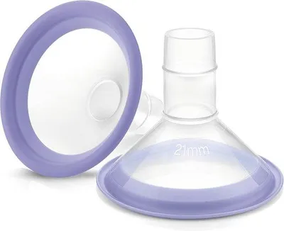 Productafbeelding van Famanu zuigstukken voor borstpompen - maat S (21 mm) - 2 stuks