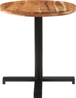 Image de vidaXL Table de bistrot ronde Ø70x75 cm Acacia massif