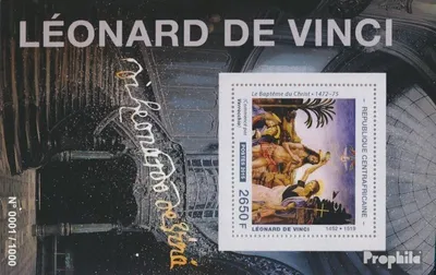 Produktbild von Briefmarken Zentralafrikanische Republik 2015 Mi Block 1360 (kompl. Ausgabe) postfrisch Leonardo da Vinci