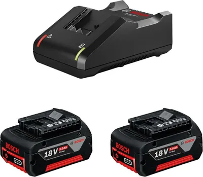 Image de Kit d'alimentation BOSCH (2 x 18V 5.0 Ah + GAL18V-40)