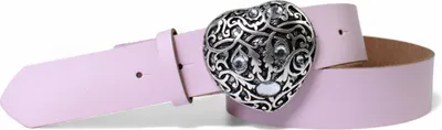 Produktbild von Ledergürtel Damen Echtleder 4 cm, Herz-Schnalle Strass funkelnd, FRONHOFER