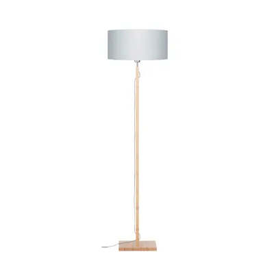 Produktbild von GOOD&MOJO - Stehleuchte Fuji - Hellgrau/Bambus - Ø47cm für Wohnzimmer, Schlafzimmer