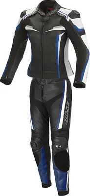 Produktbild von Büse Mille 2-Teiler Damen Motorrad Lederkombi, schwarz/blau, 40