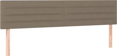 Produktbild von vidaXL Kopfteile Taupe 200x5x78/88 cm Stoff