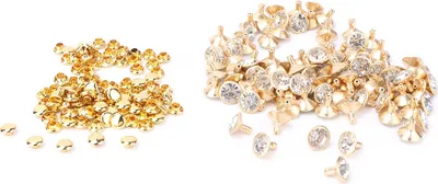 Immagine prodotto di Tessuto cristallo intarsio rapido rivetti 12 mm Spot Stud Cap per DIY pelle Craft decorazione (# 4)