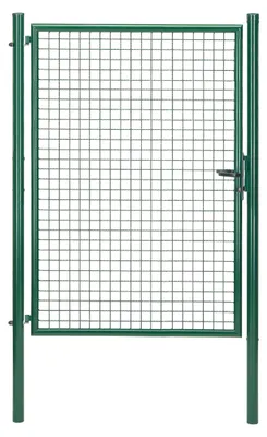 Immagine prodotto di Alberts 650247 Cancello singolo a rete ondulata, verde, larghezza 125 cm, altezza 175 cm