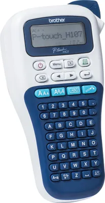 Obrázok produktu pre Brother PT-H107B, ABC, TZe, Tepelný prenos, 180 x 180 DPI, 20 mm/s, Modrá, Biela