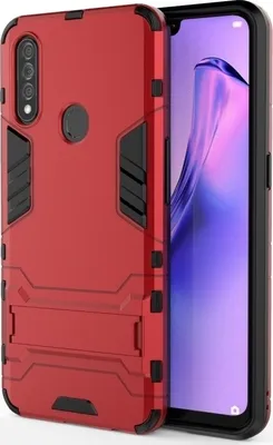 Produktbild von Mobigear Armor Stand  OPPO A31 Hülle Hardcase Backcover Stoßfest mit Ständer - Rot
