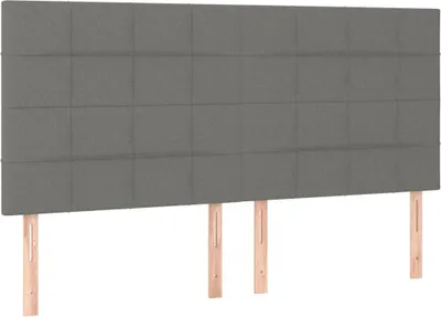 Produktbild von vidaXL Kopfteil Dunkelgrau 180 x 5 x 118/128 cm Stoff