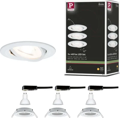 Produktbild von Paulmann LED Einbauleuchte Nova Basisset schwenkbar