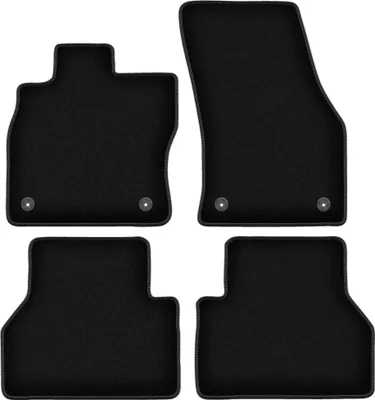 Immagine prodotto di Tappetini in velluto per Volkswagen Caddy IV (2020-, furgoncino) neri, set 4 pz, con fissaggi