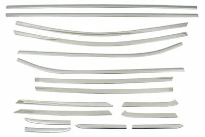 Immagine prodotto di Modanature per finestre per Ford Fiesta 2017-2021 in acciaio inox cromato 16pcs