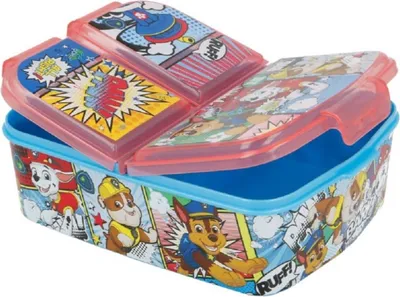 Produktbild von Paw Patrol Kinder Premium Brotdose Lunchbox Frühstücks-Box Vesper-Dose mit 3 Fächern