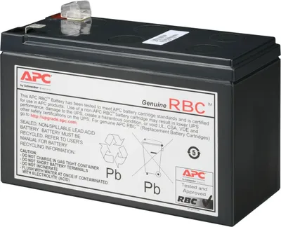 Obrázek produktu pro APC APCRBC164, Černá, RoHS, RoHS, REACH, 3 kg, 151 mm, 105 mm