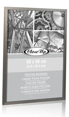 Zdjęcie produktu dla Ramka na plakat 68 x 98 cm drewno dekor srebrny