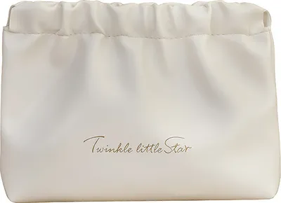 Imagen del producto de INF Bolsa pequeña para maquillaje y organizador de pintalabios Blanco L