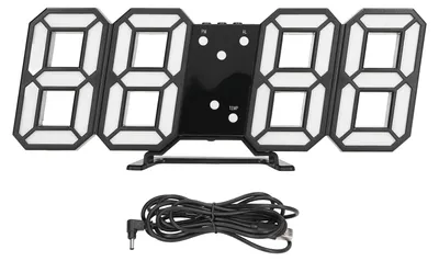 Produktbild von 3D-LED-Digitaluhr, intelligente Zeit-, Datums- und Temperaturanzeige, automatische Helligkeitsanpassung
