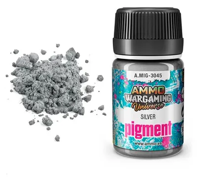 Produktbild von Ammo MIG A.MIG-3045- Pigment Silver - Neu