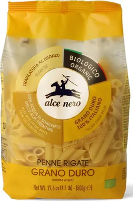 MAKARON (SEMOLINOWY) PENNE BIO 500 g - ALCE NERO