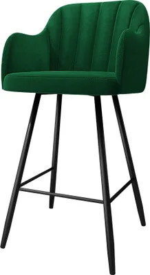 Produktbild von MIRJAN24 Barhocker SH1, Polsterhocker, Barstühle, Beine aus Metall, 56x52x105 cm (Farbe: Magic Velvet 2225)