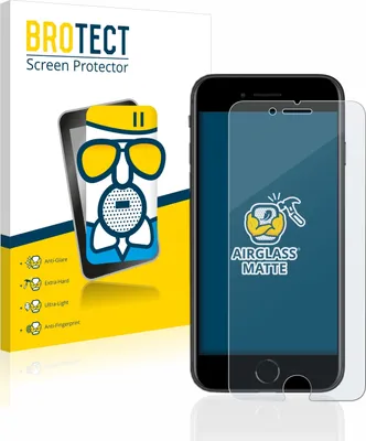 Produktbild von BROTECT Entspiegelungs Schutzglas für Apple iPhone SE 2 / SE 3 Schutzfolie Panzer Folie Glas Display Schutz matt