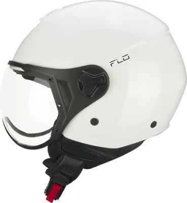 Zdjęcie produktu dla Kask Jet CGM 167A FLO MONO biały formowany daszek rozmiar S
