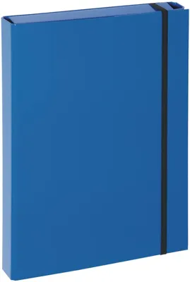 Produktbild von Heftbox A4 Pappe blau Packung mit 6 Stück