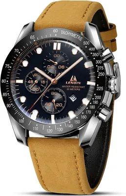 Produktbild von Herren Analog Quarz Uhr - 30m Wasserdicht Uhr mit Datum - Modische Freizeituhren für Herren Kein Chronograph