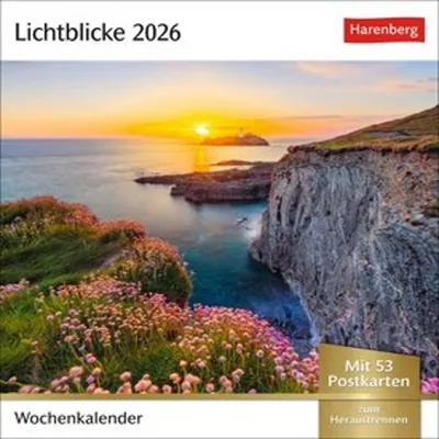 Zdjęcie produktu dla Kalendarz pocztówkowy Lichtblicke 2026 - kalendarz tygodniowy z 53 pocztówkami