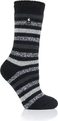 Produktbild von Heat Holders BSLHH468G1BLK Damen Thermosocken Kuschelsocken Rosebud schwarz 37-42