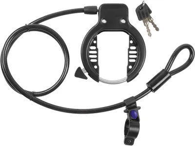 Productafbeelding van Ringslot met insteekkabel - 63 mm - Zwart