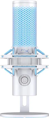 Immagine prodotto di Microfono USB QuadCast 2 per gaming, streaming e podcasting, alta risoluzione 24 bit/96 kHz, 4 modelli polari, silenziamento con un tocco, LED, supporto con smorzatore