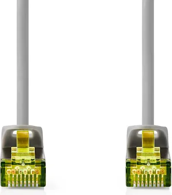 Produktbild von Nedis CAT7-Netzwerkkabel - S/FTP - RJ45 Stecker - RJ45 Stecker - 0.25 m - Snagless - Rund - LSZH - Grau - Label