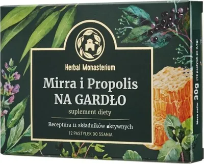 Produktbild von MYRRHE UND PROPOLIS für den Hals 12 Lutschtabletten