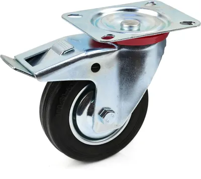 Obrázek produktu pro GEKO Náhradní otočné kolečko gumové s brzdou 125mm G71519