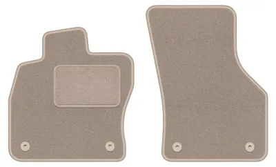 Immagine prodotto di Tappetini anteriori in moquette per Skoda Octavia IV A7 2020- (berlina/station wagon/liftback) – 2 pezzi, beige, su misura – Wielganizator LUX
