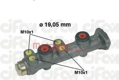 Produktbild von Metzger Hauptbremszylinder für Fiat Cinquecento Seicento
