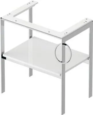 Produktbild von DURAVIT WT4543R8585 Metallkonsole bodenst. White Tulip
