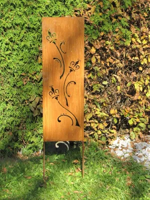 Produktbild von Edelrost Gartenschild Kronen
