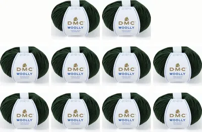 Zdjęcie produktu dla 10 motków włóczki Lana DMC "Woolly" z wełny merynosów – 100% wełna australijska, numer 488 (kolor 86)