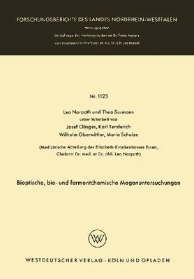 Produktbild von Bioptische, bio- und fermentchemische Magenuntersuchungen