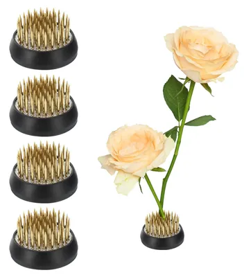 Produktbild von Set aus 4 Runden Messing Blumenvasen zur Dekoration