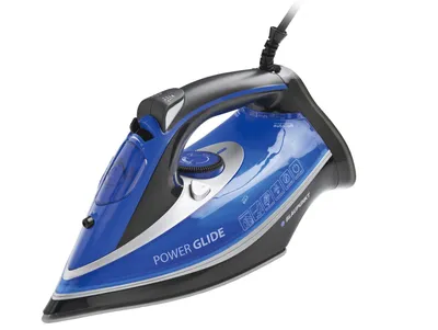 Produktbild von Blaupunkt HSI801, Trocken-Bügeleisen, Keramik-Bügelsohle, 3 m, 140 g/min, Schwarz, Blau, 45 g/min
