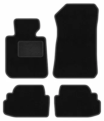 Zdjęcie produktu dla Dywaniki samochodowe welurowe LUX do: BMW 1 E82 (2007-2013, coupe) czarne, z mocowaniami