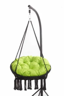 Produktbild von Gartenkissen für hängesessel Hängekorb kissen Runde 90x90 cm | kissen kissen polyrattan hängesessel outdoor Hängesessel kissen hellGrün