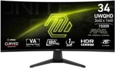 Produktbild von MSI MAG 346CQ Computerbildschirm 86 4 cm (34 ) 3440 x 1440 Pixel UltraWide Dual Quad HD LCD Schwarz