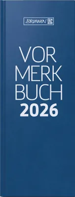 Vorlagenbuch 2026, 110×297 mm, Kunststoff, blau
