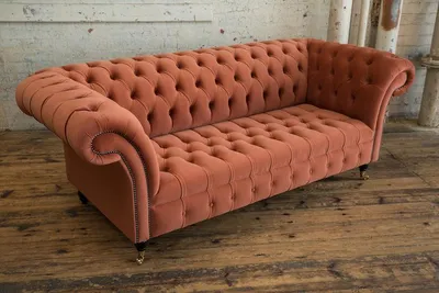 Zdjęcie produktu dla Chesterfield, 3-osobowa sofa, tapicerowane sofy, kanapy