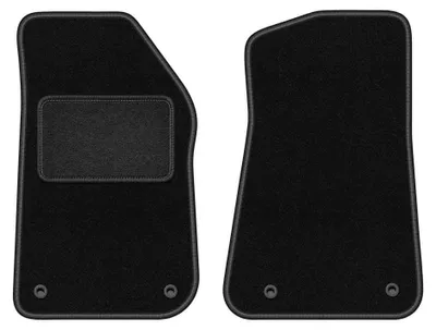 Productafbeelding van Velours voormatten voor Jeep Wrangler JL 4xe 2021-2023 – 2-delig, zwart, op maat – Wielganizator LUX